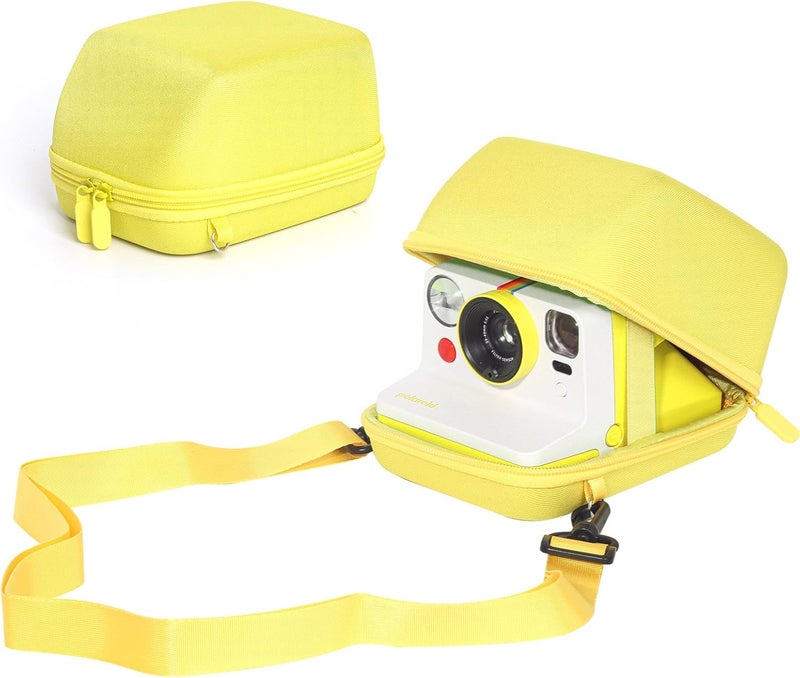 wogozan Protective Case for Polaroid Now 2nd/3rd, Now+ Gen 2/3rd, I-Type, OneStep+, Onestep 2, Filp, Instant Film Camera - Hard Shell Camera Case with Adjustable Shoulder Strap (Yellow) (No Camera) - Image 1